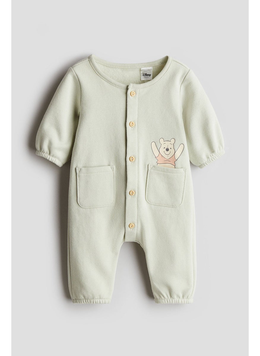 Printed Sweatshirt Romper Suit