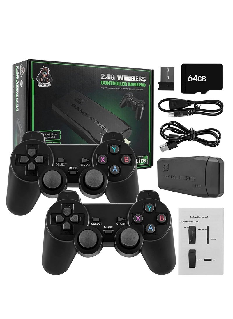 M8 Wireless HDMI High-Definition Game Console,Built-in 10000+ Games with Hidden USB Flash Drive Design ,Plug and Play Video Game Stick,Supports 9 emulators,