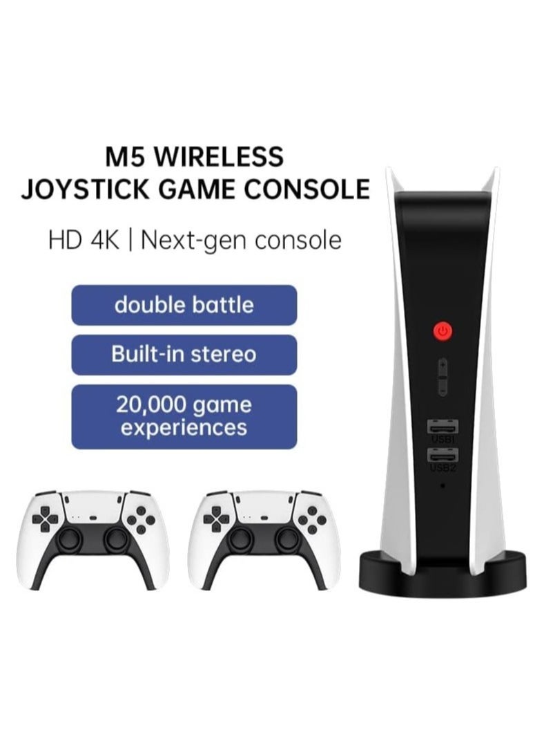 M5 Game Console 2.4gb Wireless Controller Game Station 4K HD Output Retro Classic Video Game Console 15000 Games