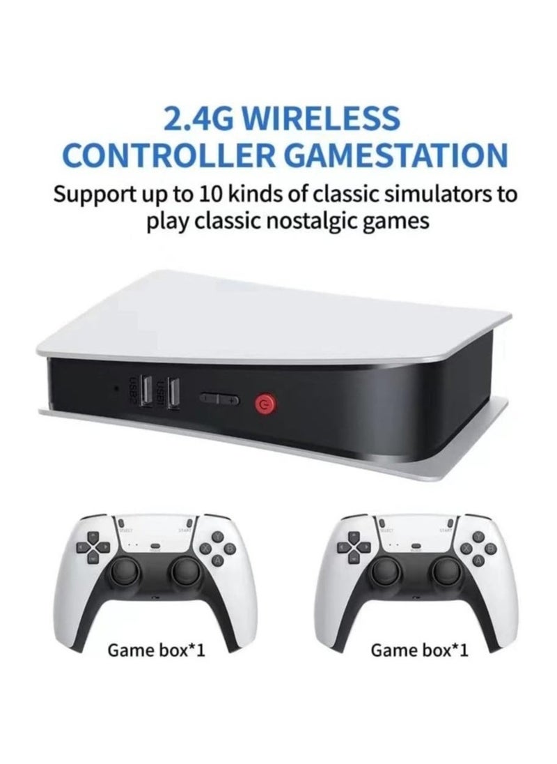 M5 Game Console 2.4gb Wireless Controller Game Station, 4K HD Output Retro Classic Video Game Console upto 15000 Games