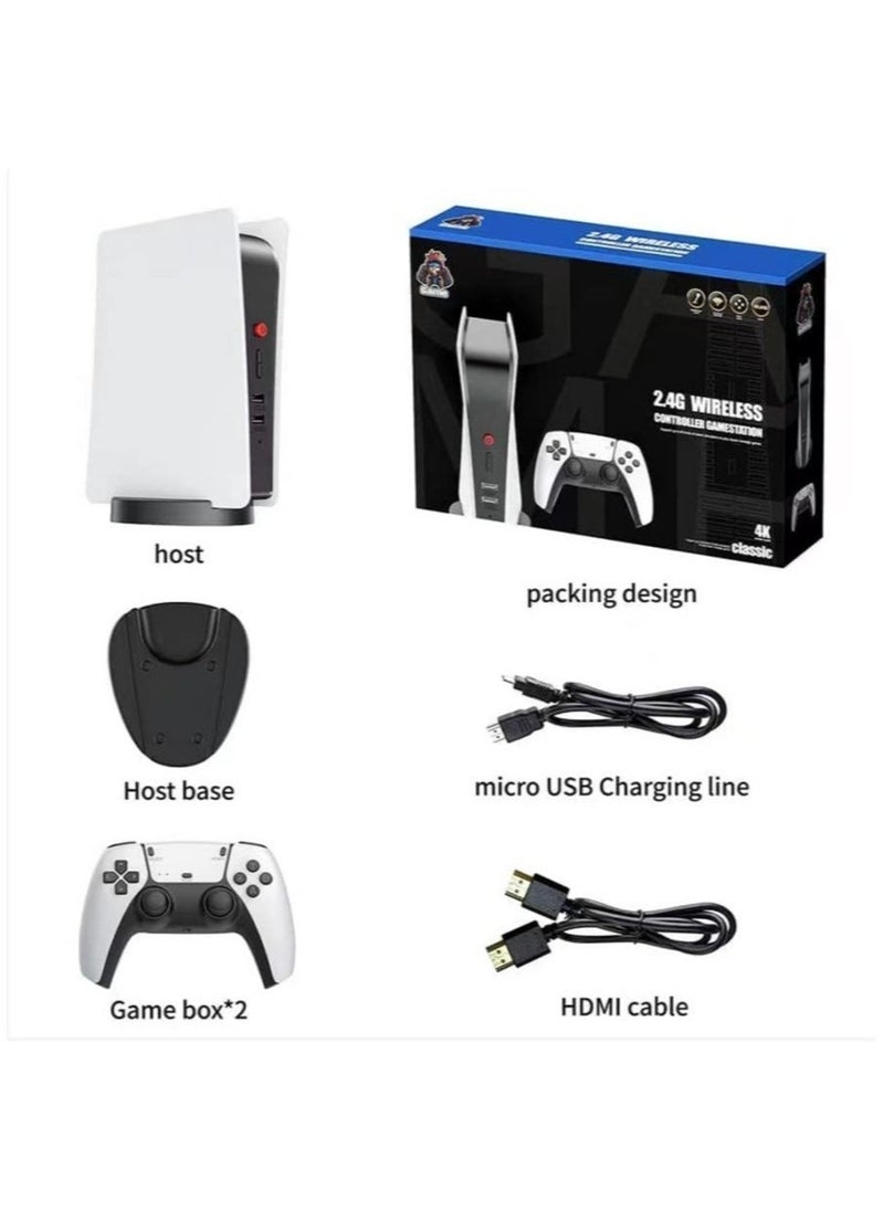 M5 Game Console 2.4gb Wireless Controller Game Station, 4K HD Output Retro Classic Video Game Console upto 15000 Games