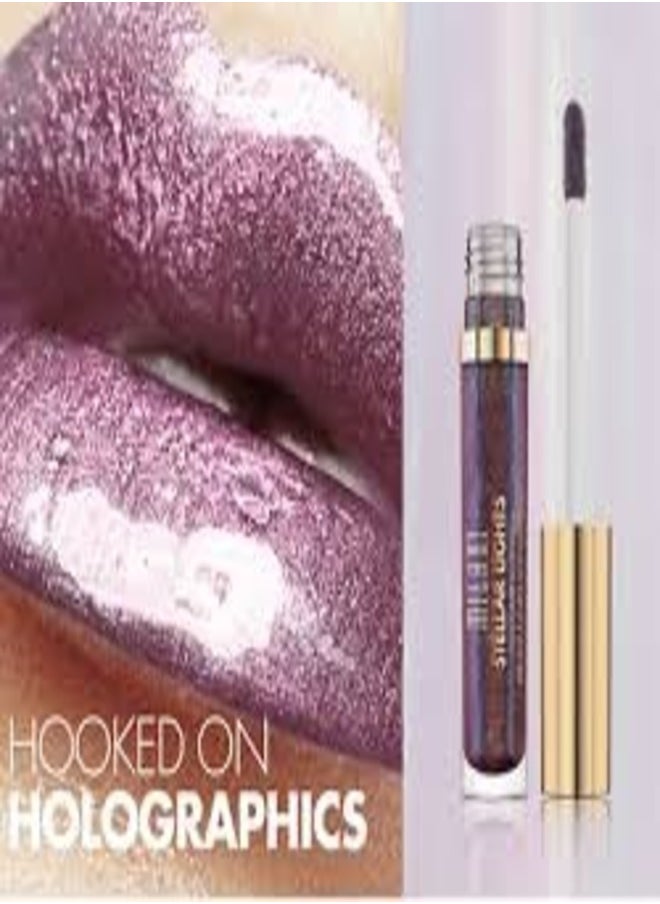 Milani Stellar Lights Holographic Lip Gloss #06: Kaleidoscopic Purple – High-Shine, Multi-Dimensional Finish | Lightweight, Non-Sticky Formula | 6ml