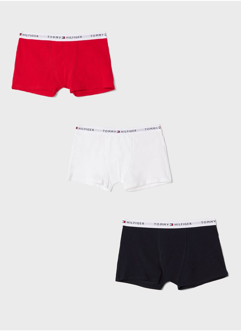 Kids 3 Pack Logo Band Trunk