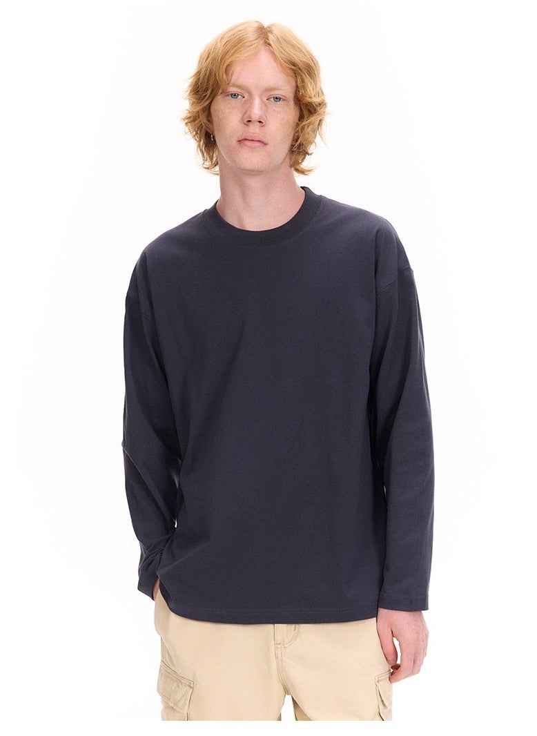 New UNF Shoulder Round Neck Long Sleeve T-shirt