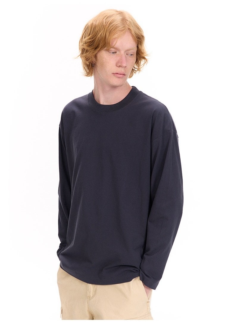 New UNF Shoulder Round Neck Long Sleeve T-shirt