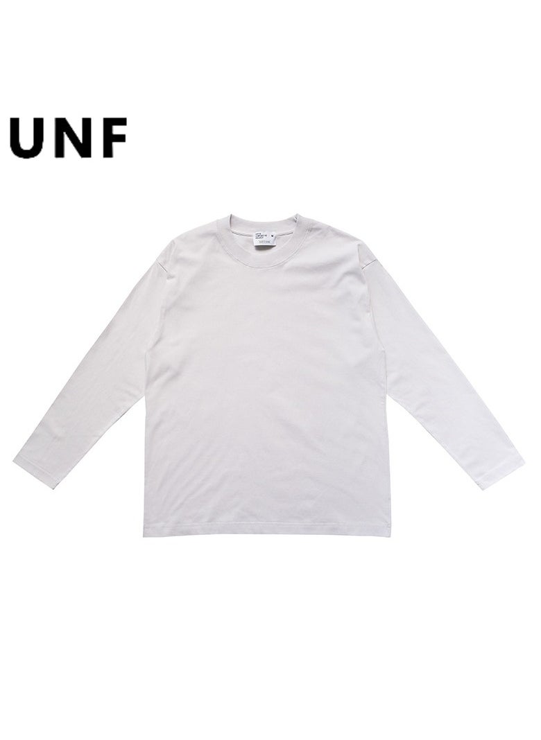 New UNF Shoulder Round Neck Long Sleeve T-shirt