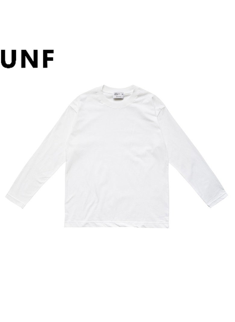 New UNF Shoulder Round Neck Long Sleeve T-shirt