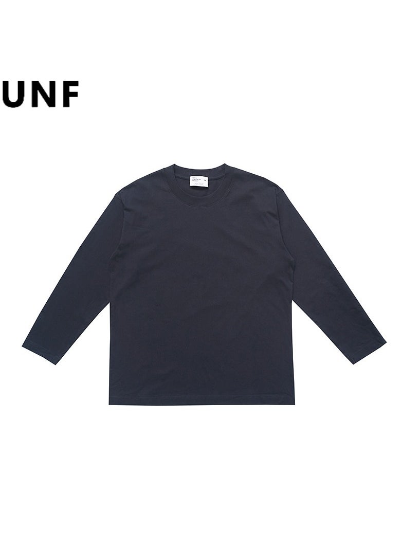 New UNF Shoulder Round Neck Long Sleeve T-shirt