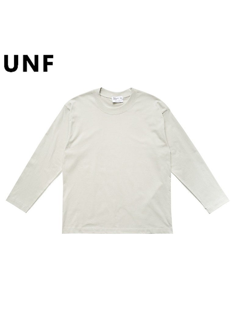 New UNF Shoulder Round Neck Long Sleeve T-shirt