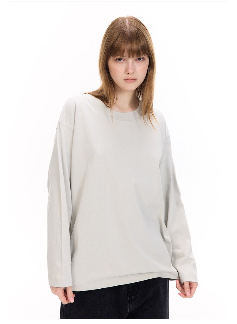 New UNF Shoulder Round Neck Long Sleeve T-shirt