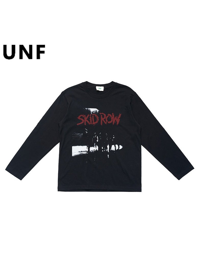 New UNF Shoulder Printed Base Sleeved T-shirt