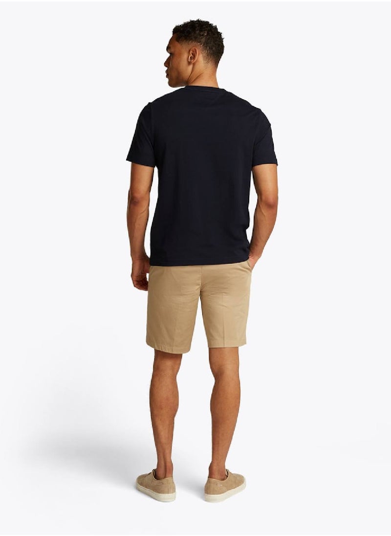 Crew Neck Logo Panel T-Shirt