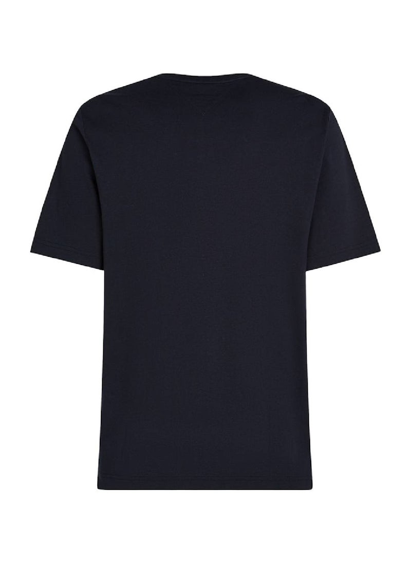 Crew Neck Logo Panel T-Shirt