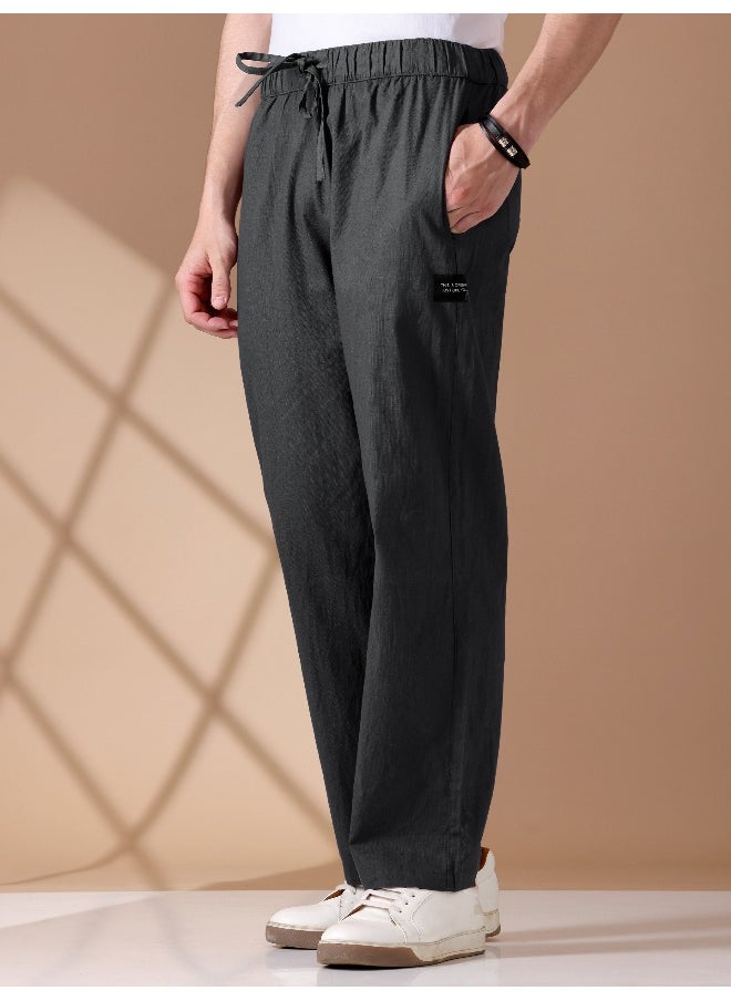 BEYOUNG Dark Grey Loose-fit Pyjamas