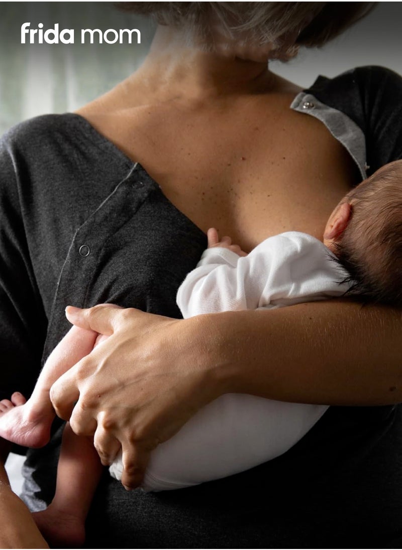 Delivery & Nursing Gown | Soft, Stretchy & Full Coverage | Easy-Snap for Skin-to-Skin & Breastfeeding | Postpartum Comfort | Hospital & Home Maternity Wear