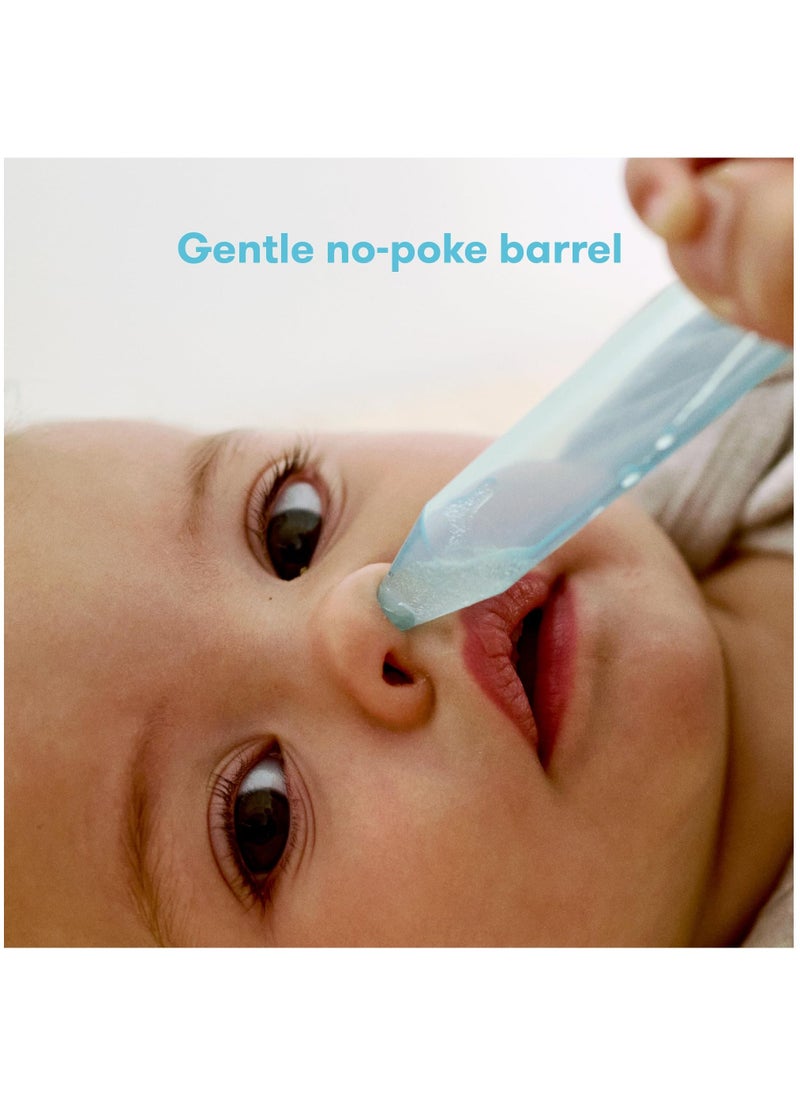 Baby Nasal Aspirator with 24 Hygiene Filters for Newborns, Infants, and Kids - Effective Mucus Removal for a Comfortable Breathing Experience.