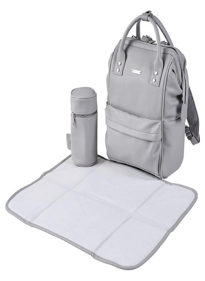 BabaBing! Mani Changing bag/Backpack Dove grey Leatherette