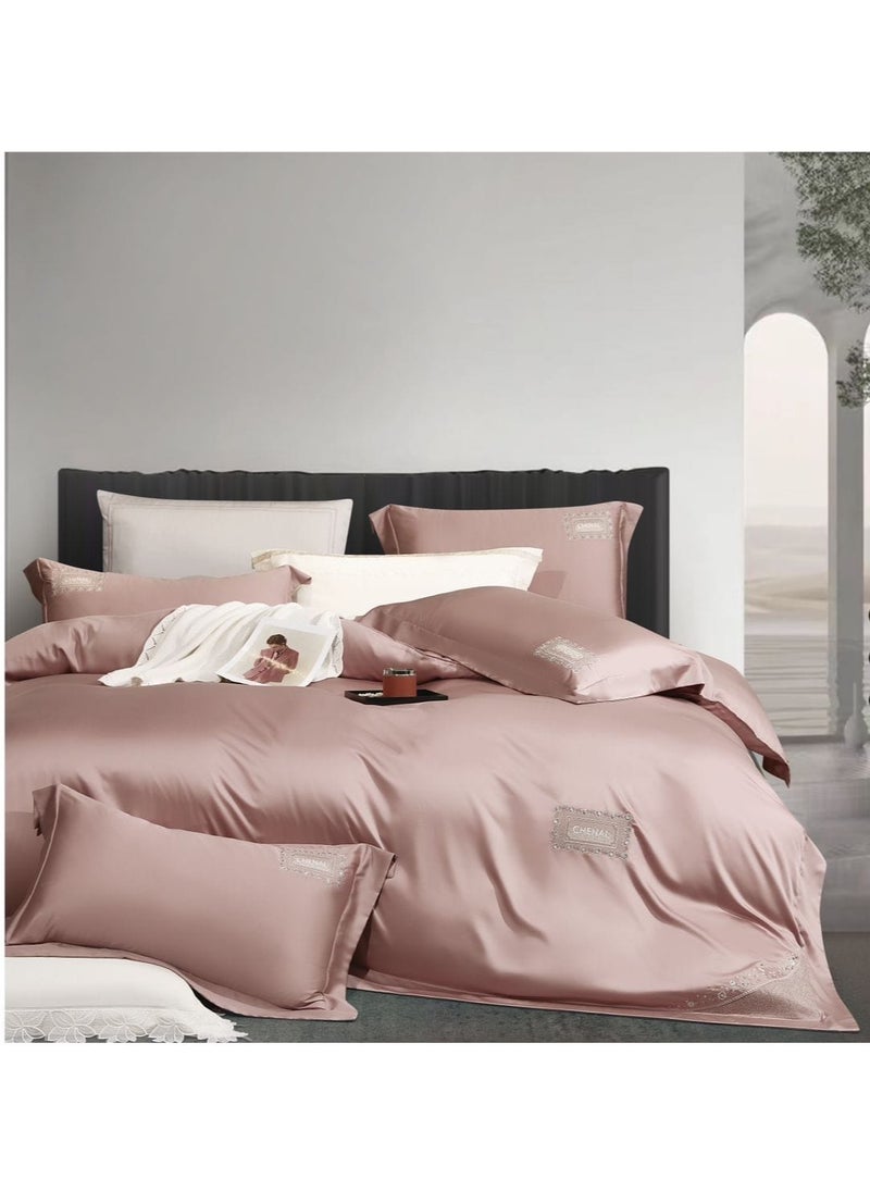 DUOMA ,Light Luxury Tencel duvet cover set  , high qulity king size ,with duvet cover 220*240cm set new model,4pcs set