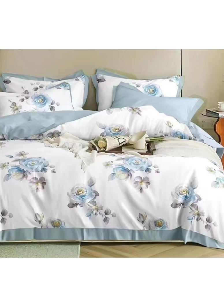 DUOMA HOME,Light Luxury Tencel duvet cover set  , high quality king size ,with duvet cover 220*240cm, new model,4pcs set