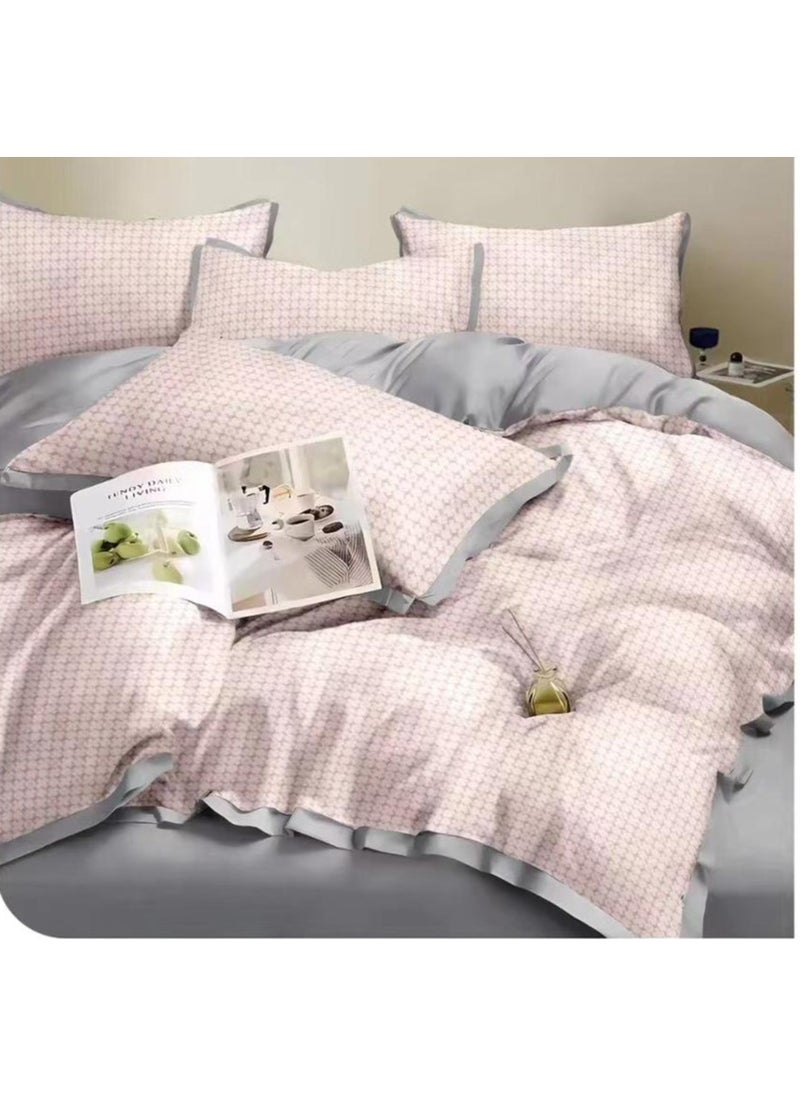 DUOMA HOME ,Light Luxury Tencel duvet cover set  , high quality king size ,with duvet cover 220*240cm , new model,4pcs set