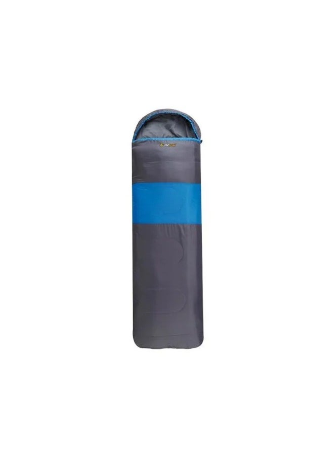 Kennedy Hooded Sleeping Bag +15°C - Comfortable, Lightweight Sleeping Bag for 3-Season Camping, Hiking, and Outdoor Adventures