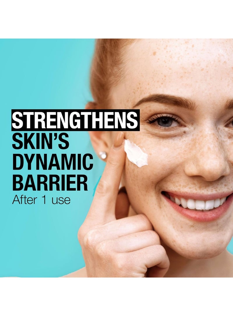 Fragrance Free Daily Facial Moisturizer, Face Moisturizer for Sensitive & Dry Skin with Vitamin B3, Pro-Vitamin B5 & Vitamin E, Supports Skin's Dynamic Barrier 3.4Fluid Ounce