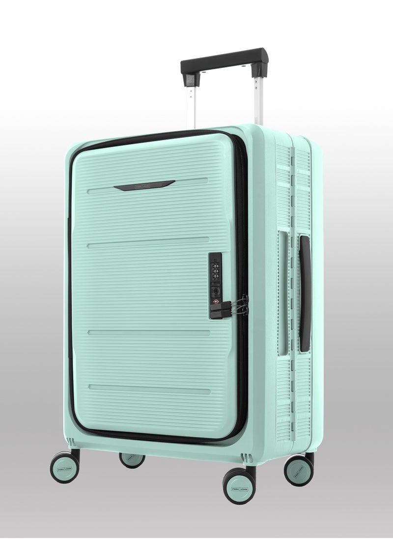 FlexiFold Foldable ABS Luggage Cabin Size 20 inches ,55 cm carrying 10Kg hardside luggage Trolley - Green