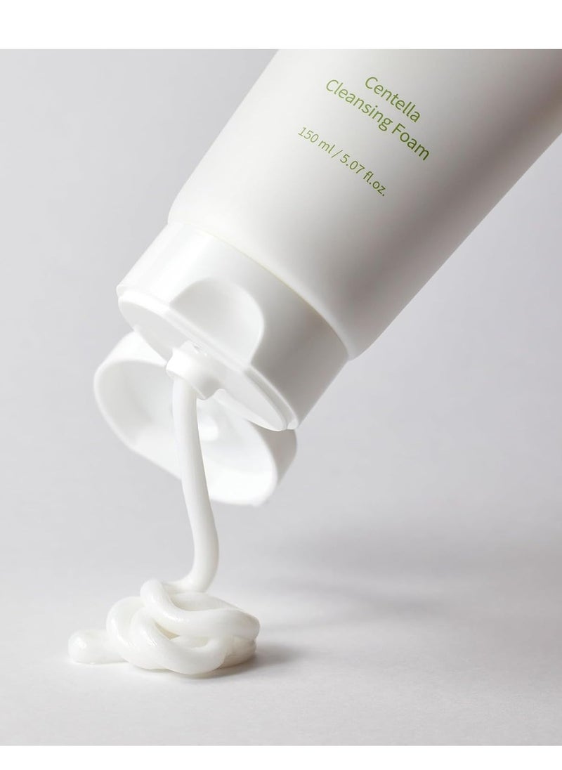 mixsoon Centella Cleansing Foam 5.07 fl oz/ 150ml,Low pH cleansing foam for soothing and moisturization