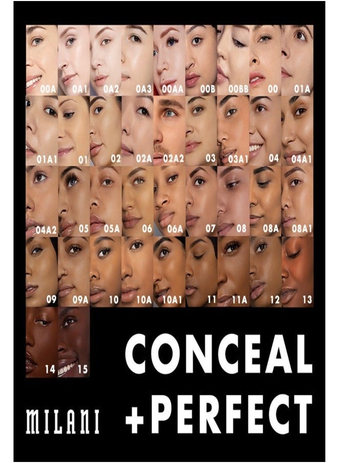 Milani Conceal + Perfect Foundation Stick - 205 Light Clair (0.46 Ounce) Vegan, Cruelty-Free Cream Foundation - Cover Under-Eye Circles, Blemishes & Skin Discoloration for a Flawless Finish