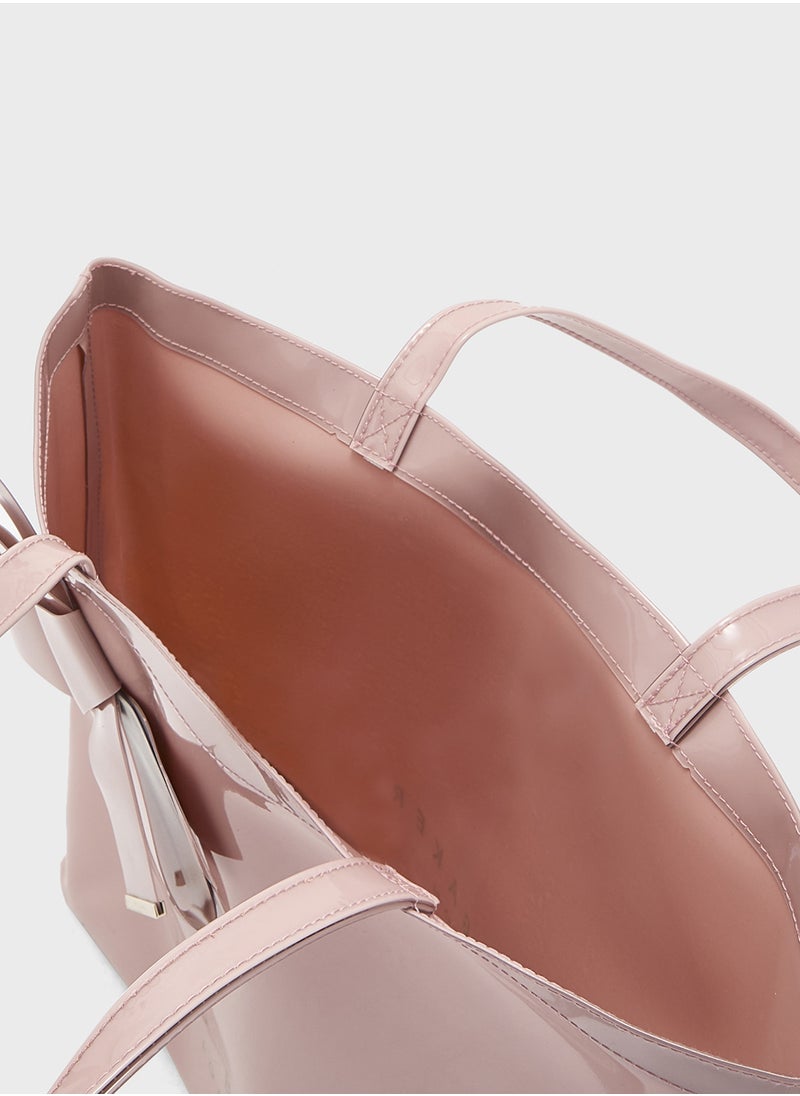 Nicon Knot Bow Detail Large Tote Bag