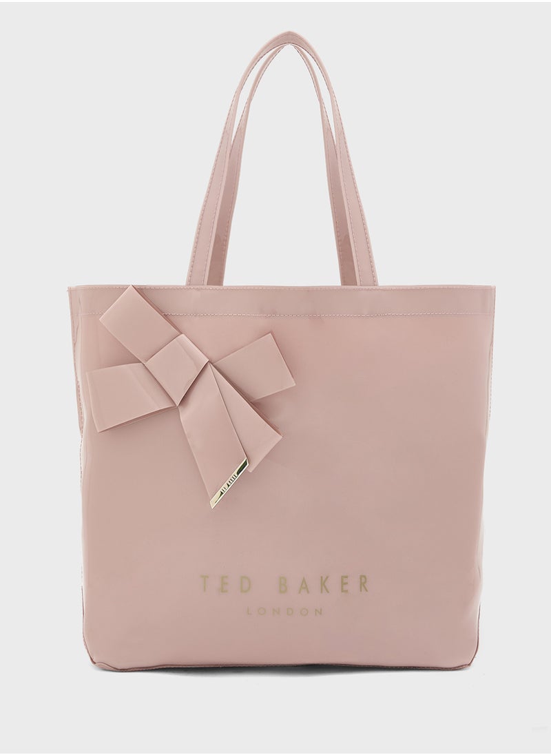 Nicon Knot Bow Detail Large Tote Bag