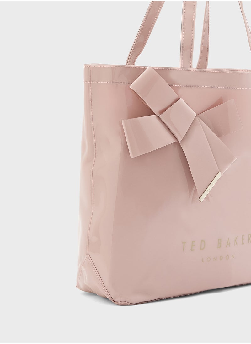 Nicon Knot Bow Detail Large Tote Bag