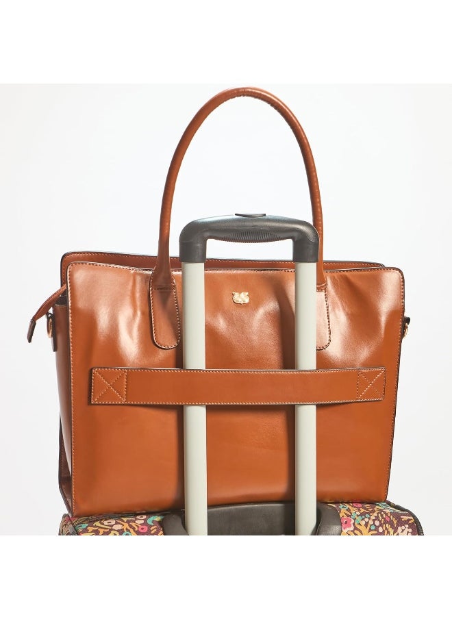 Chumbak Golden Hour Work Tote | Multipurpose Tote Bag for Work and Travel, Spacious, Laptop Compartment