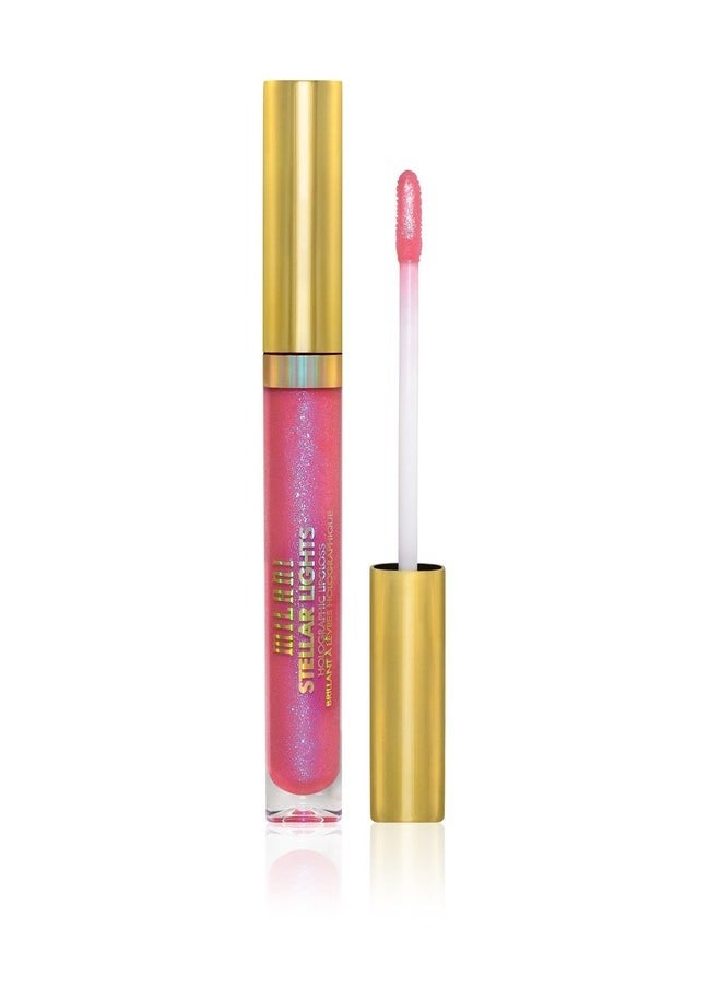 Milani Stellar Lights Holographic Lip Gloss #04 Prismatic Pink – High-Shine, Multi-Dimensional Finish | Lightweight, Non-Sticky Formula | 6ml