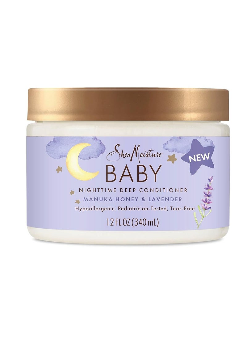 Baby Deep Conditioner Manuka Honey & Lavender for Delicate Hair and Skin Nighttime Skin and Hair Care Regimen 12 fl oz