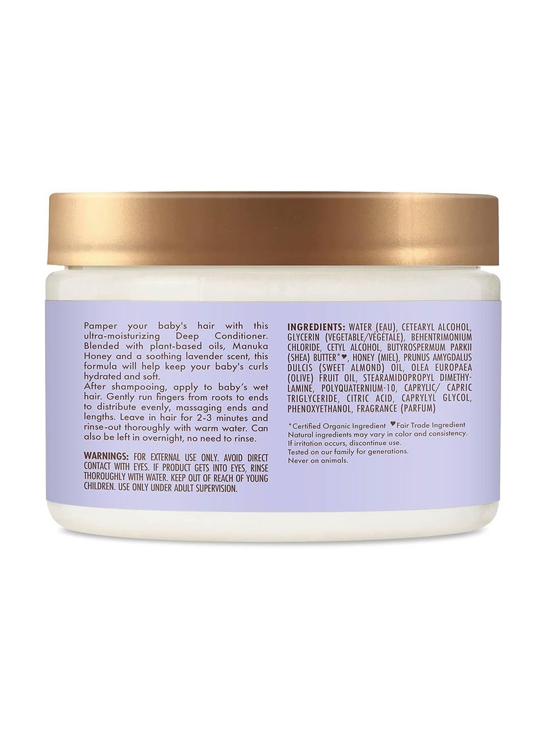 Baby Deep Conditioner Manuka Honey & Lavender for Delicate Hair and Skin Nighttime Skin and Hair Care Regimen 12 fl oz