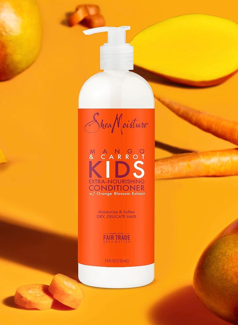 Conditioner for Kids Hair Mango and Carrot Sulfate Free Conditioner 24 fl oz