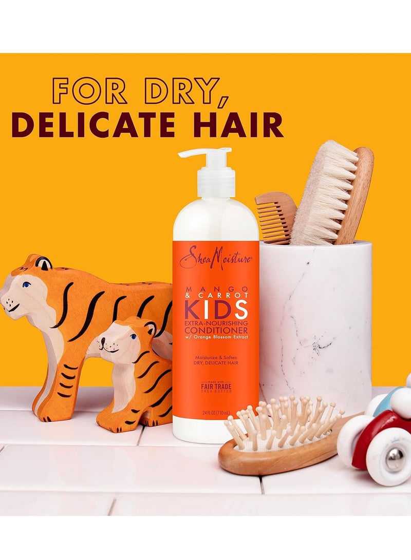 Conditioner for Kids Hair Mango and Carrot Sulfate Free Conditioner 24 fl oz