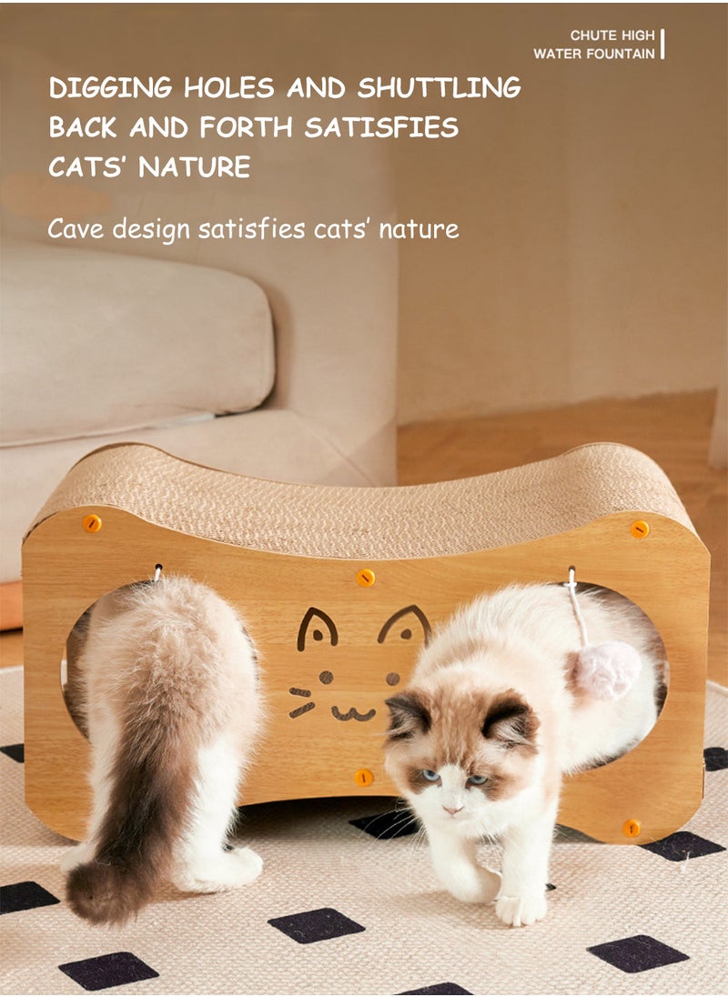 Cat Scratching Board Cat Bed Wear-Resistant Non-chip-Free Integrated Cat House Four Seasons Scratch-Resistant Cat Column Vertical Cat Climbing Frame Cat Toy
