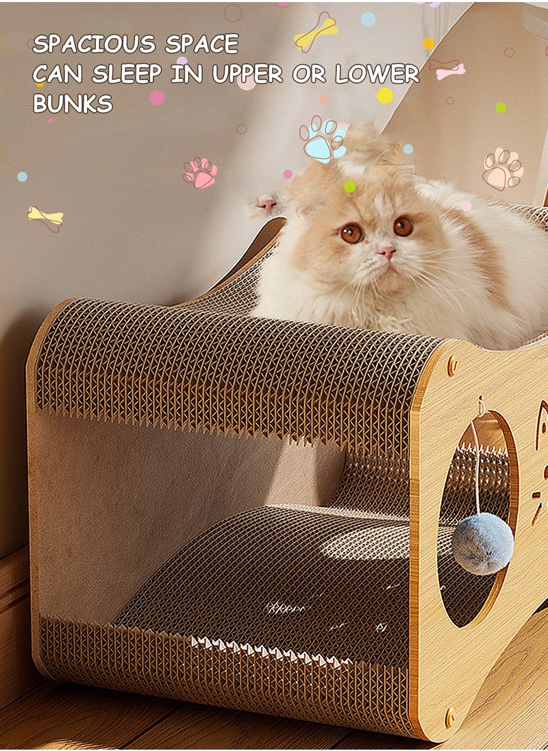 Cat Scratching Board Cat Bed Wear-Resistant Non-chip-Free Integrated Cat House Four Seasons Scratch-Resistant Cat Column Vertical Cat Climbing Frame Cat Toy