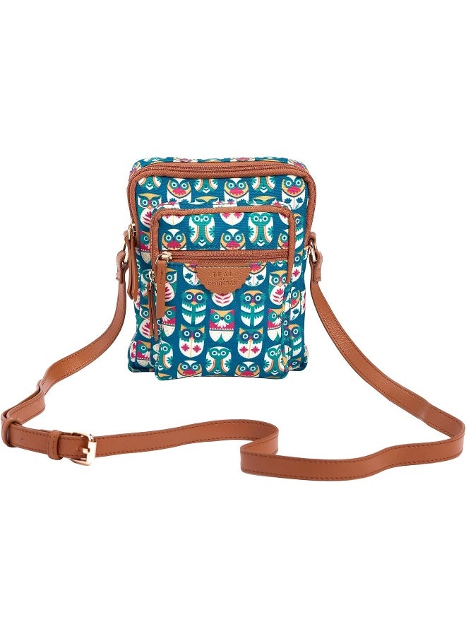 TEAL BY CHUMBAK Owl March Women's Wallet Sling Bag - Blue, Blue, One Size