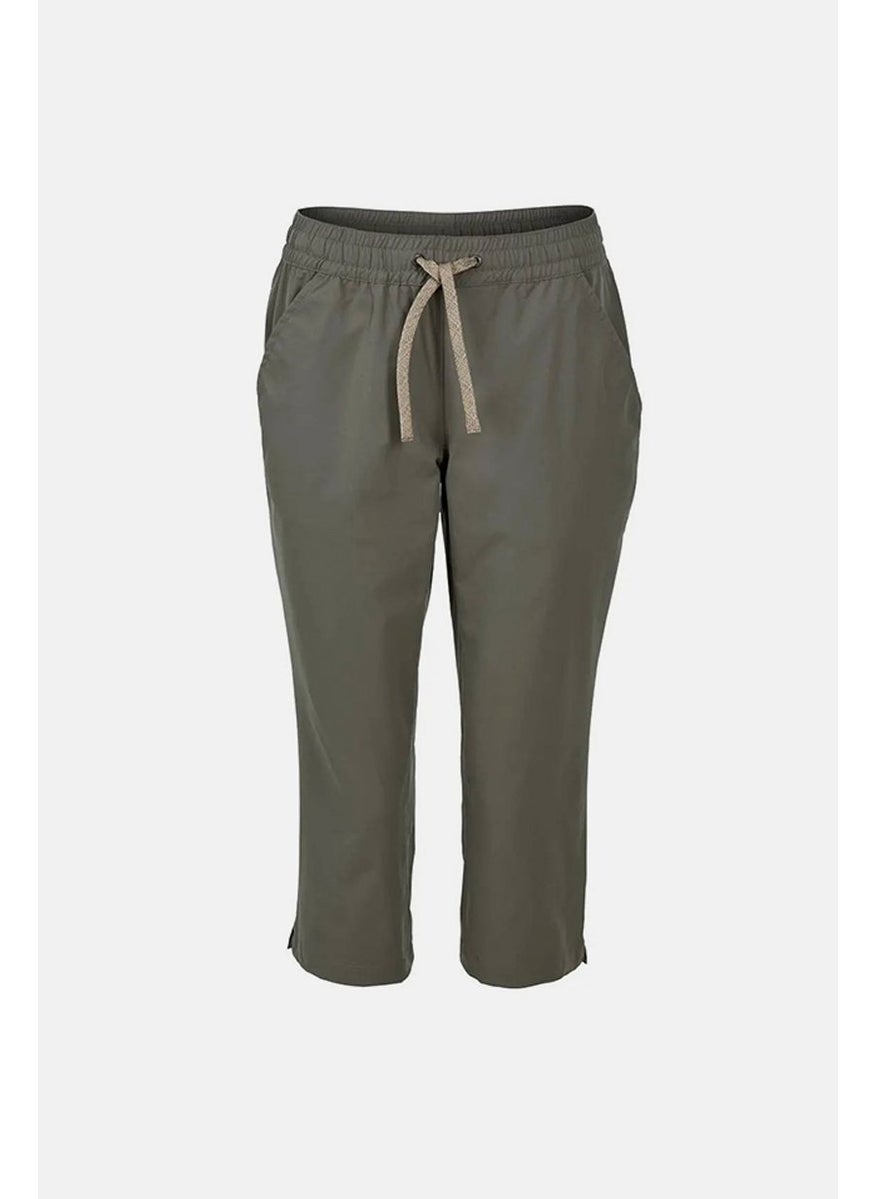 Women Soft Shell Performance Capri Pants, Taupe