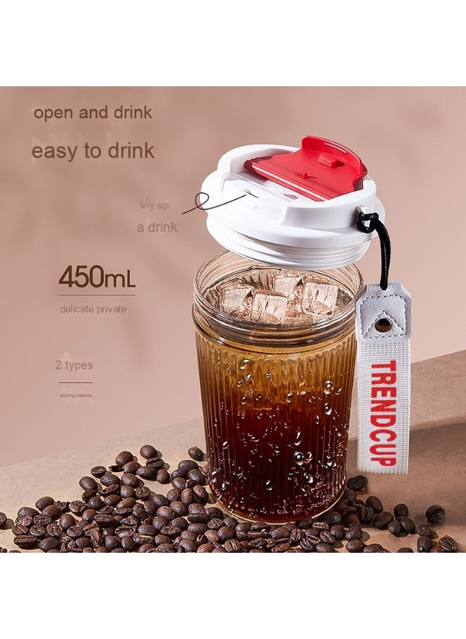 Stylish Portable Glass Coffee Tumbler