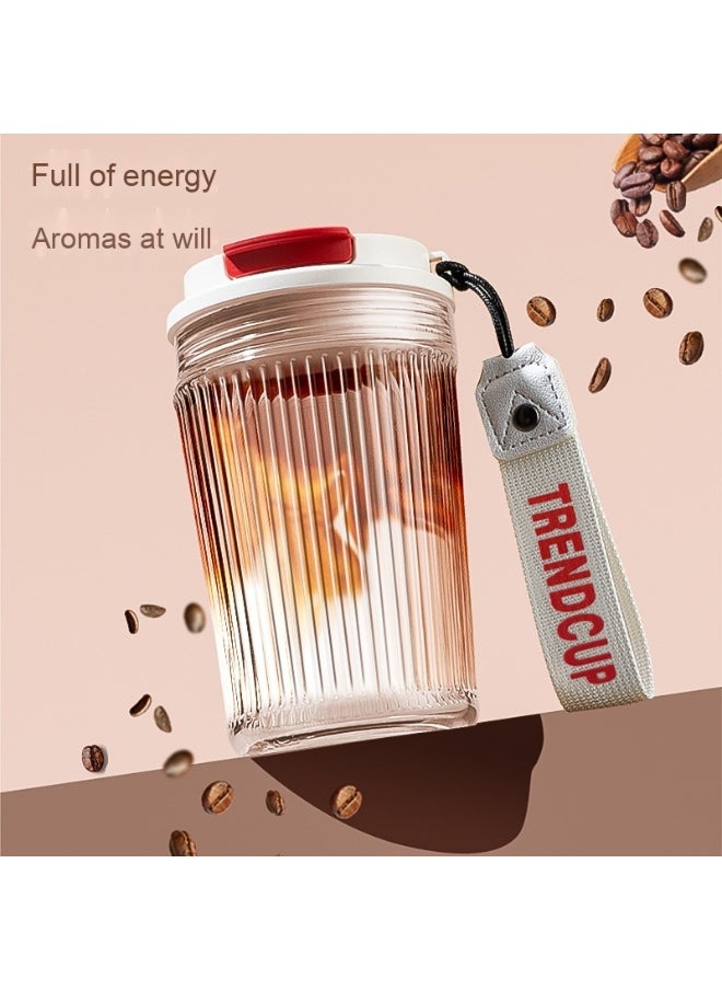 Stylish Portable Glass Coffee Tumbler