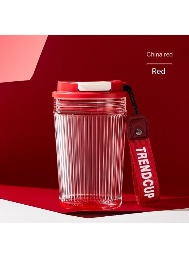 Stylish Portable Glass Coffee Cup for Direct Drinking