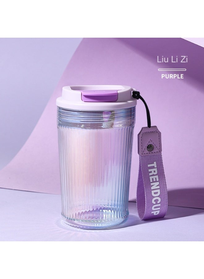 Stylish Portable Glass Coffee Cup for Direct Drinking