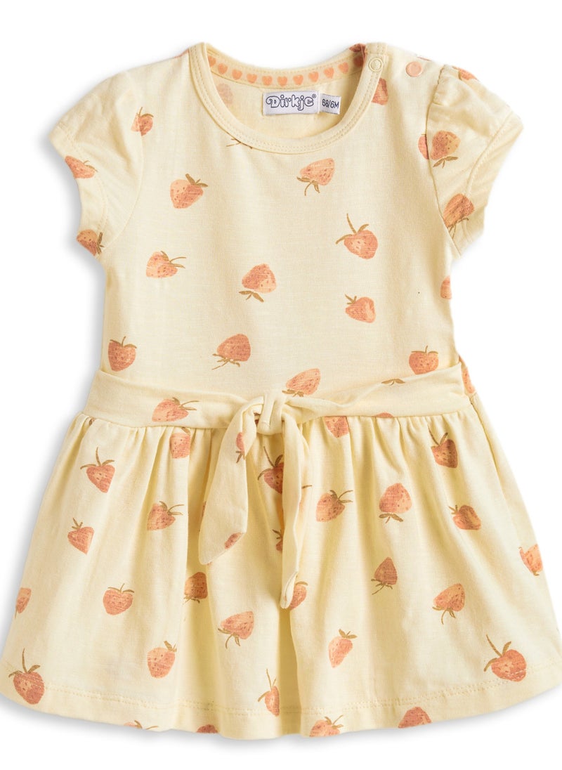 Dirkje girls Strawberry printed summer dress