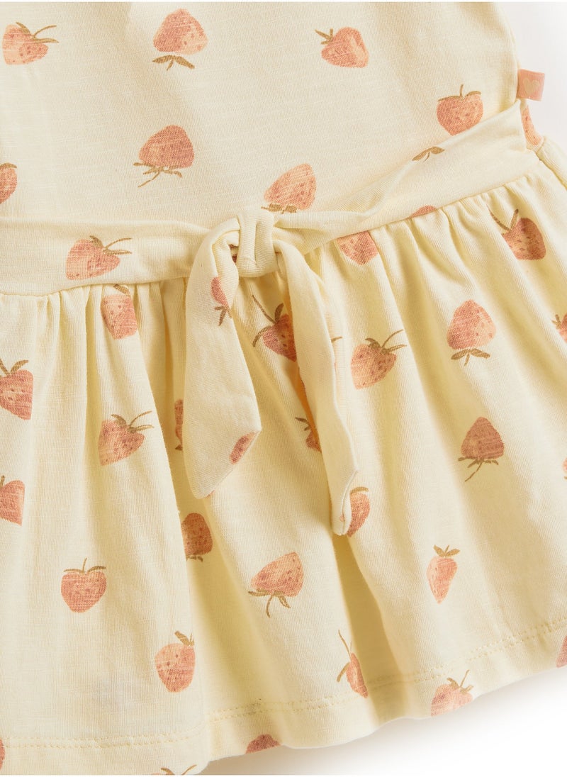 Dirkje girls Strawberry printed summer dress