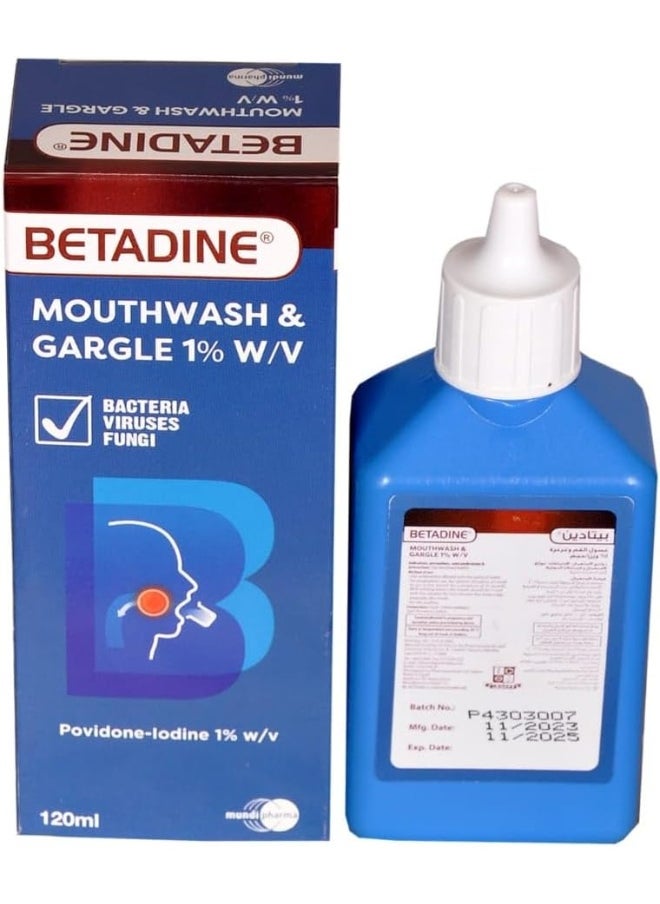 Betadine Mouthwash / Gargle (125ml)