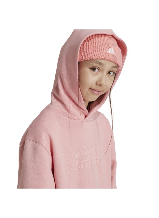 adidas J Szn Gfx Hd Pink Training Sweatshirts 7-8Y